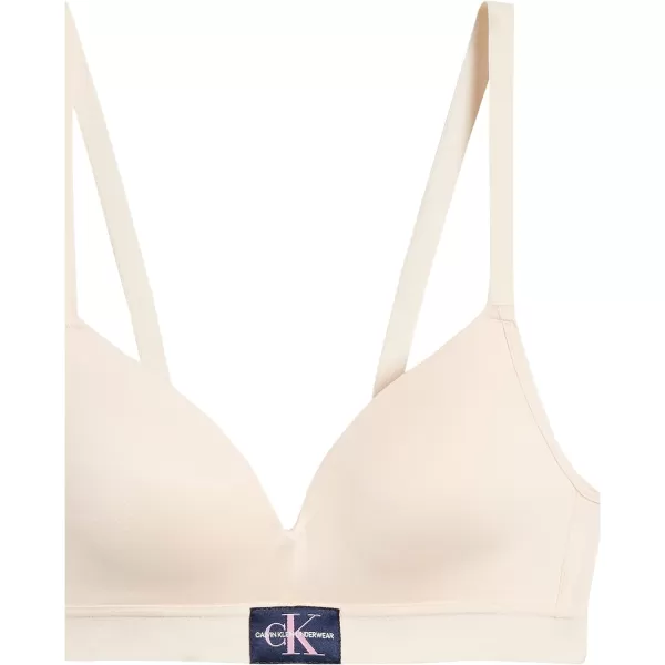 Calvin Klein Girls Molded Monogram Bra with Adjustable StrapsNude