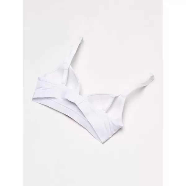 Calvin Klein Girls Molded Monogram Bra with Adjustable StrapsWhite
