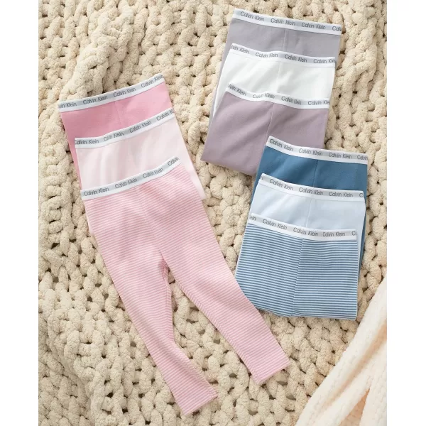 Calvin Klein Girls Organic Baby Essentials 3 Pack PantsRosewaterCountry Rose