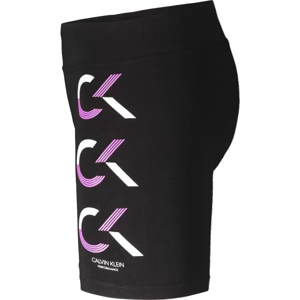 Calvin Klein Girls Performance Bike Shorts Soft amp Stretchy with Flat Waistband amp Snug FitBlack Ck