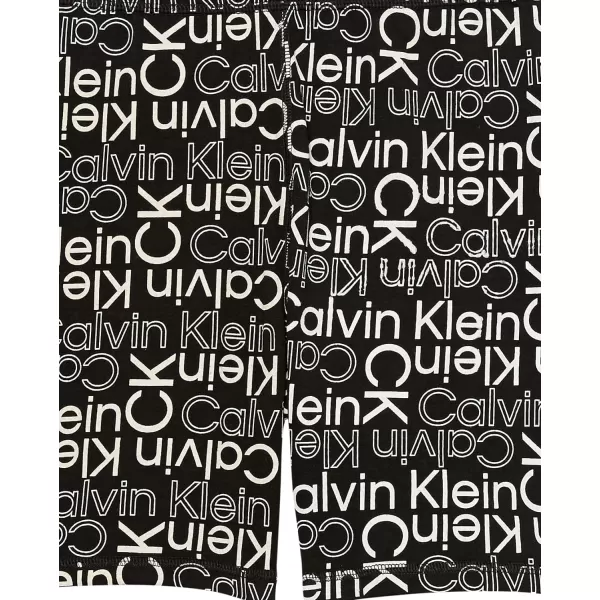 Calvin Klein Girls Performance Bike Shorts Soft amp Stretchy with Flat Waistband amp Snug FitBlack Logo Toss