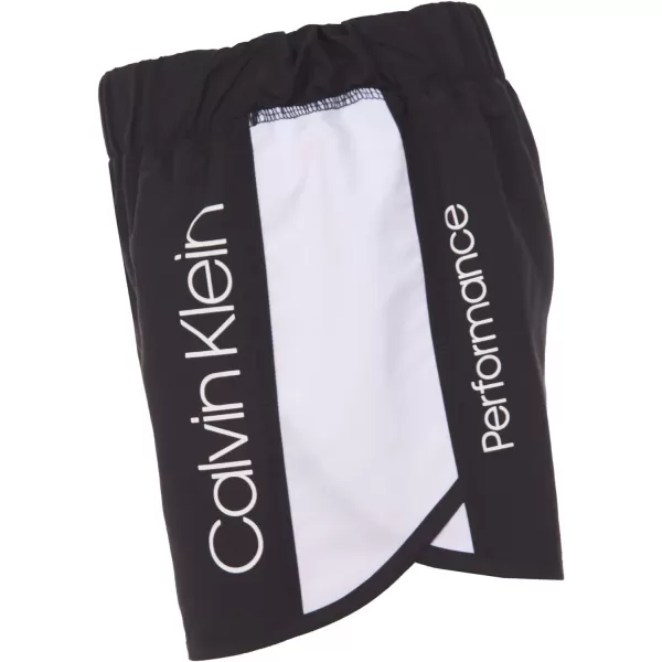 Calvin Klein Girls Performance Running Shorts QuickDrying Mesh Elastic Waistband amp Pullon StyleBlack Tulip