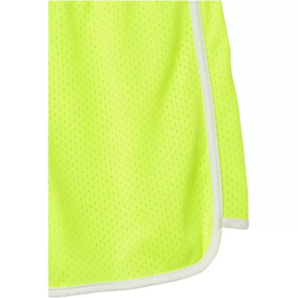 Calvin Klein Girls Performance Running Shorts QuickDrying Mesh Elastic Waistband amp Pullon StyleYellow Mesh