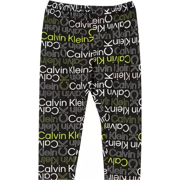 Calvin Klein Girls Performance Stretch Legacy LeggingBlack Multi