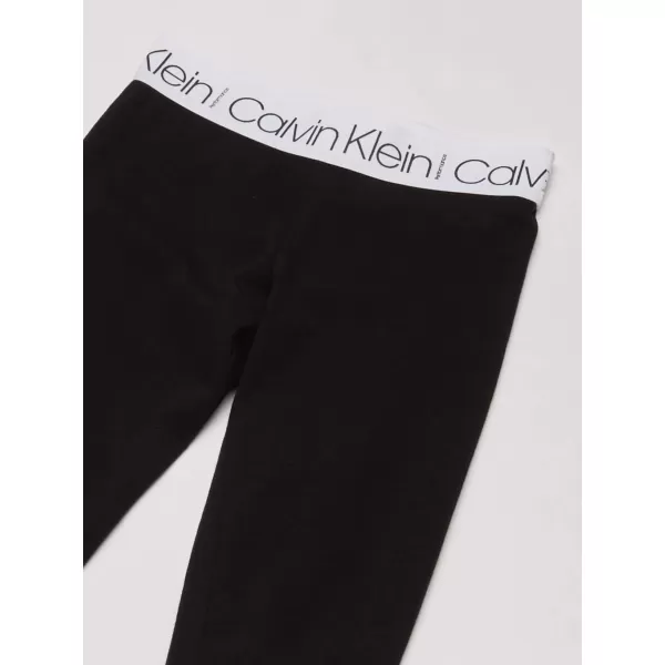 Calvin Klein Girls Performance Stretch Legacy LeggingBlack Tape