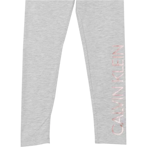 Calvin Klein Girls Performance Stretch Legacy LeggingGrey Shine