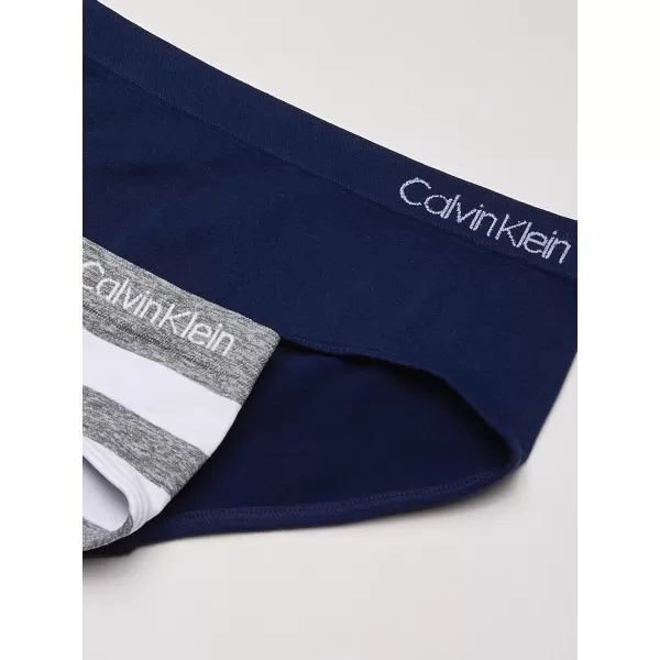 Calvin Klein Girls Seamless Hipster 2 PackHeather MonogramMood Indigo