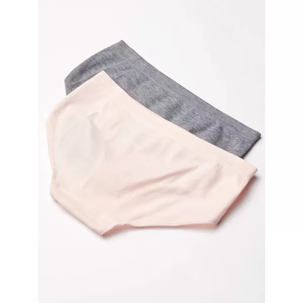 Calvin Klein Girls Seamless Hipster Pack of 2GreyCrystal Pink