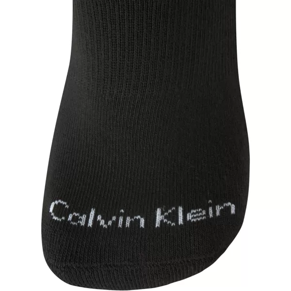 Calvin Klein Girls Socks  Cushion Quarter Cut Ankle Socks 6 PackBlack