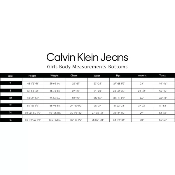 Calvin Klein Girls Stretch Denim Jeans amp Jeggings FullLength Skinny Fit Pants with PocketsCalvin Klein Girls Stretch Denim Jeans amp Jeggings FullLength Skinny Fit Pants with Pockets