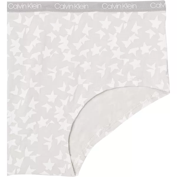 Calvin Klein Girls Underwear Cotton Hipster Panties 6 PackSplice Stars Pack