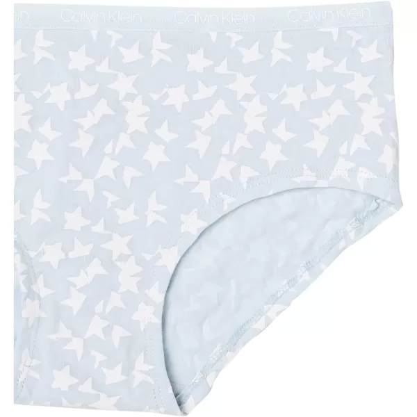 Calvin Klein Girls Underwear Cotton Hipster Panties 6 PackSplice Stars Pack