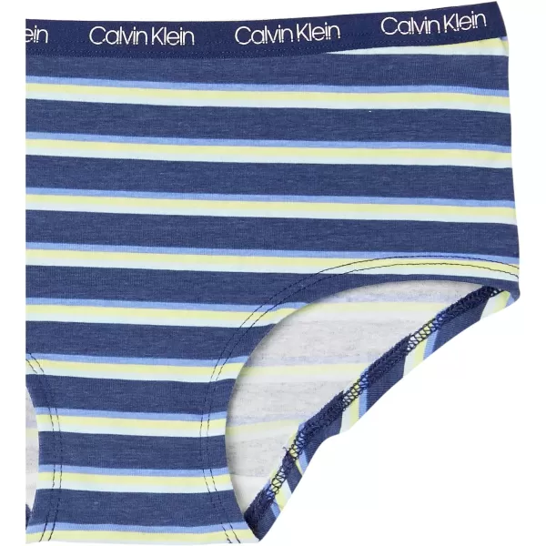 Calvin Klein Girls Underwear Cotton Hipster Panties 6 PackStripe Pack