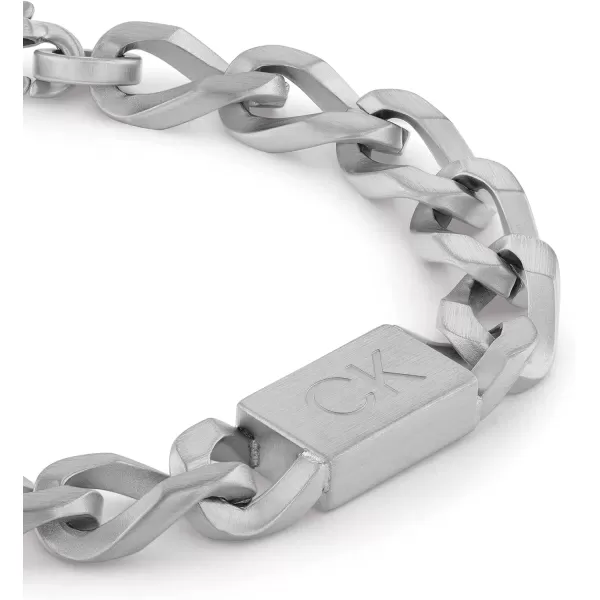 Calvin Klein Jewelry Mens Chain BraceletSilver