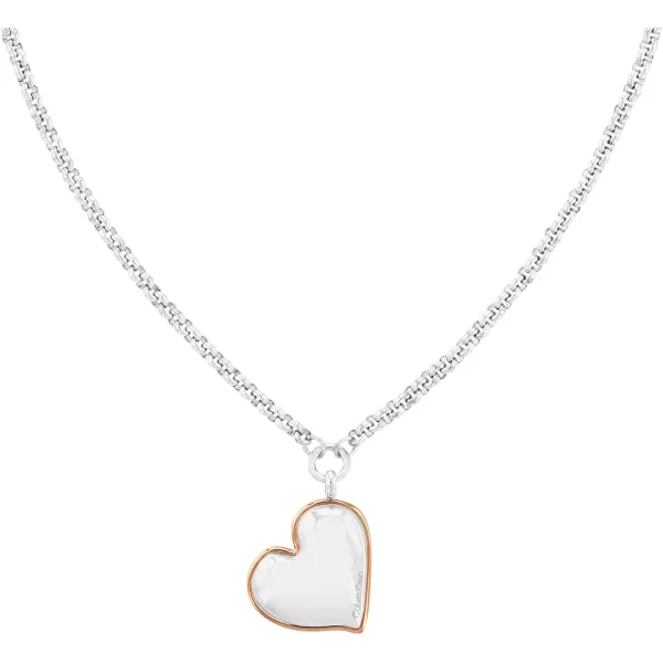 Calvin Klein Jewelry Womens ChainSilver Necklace