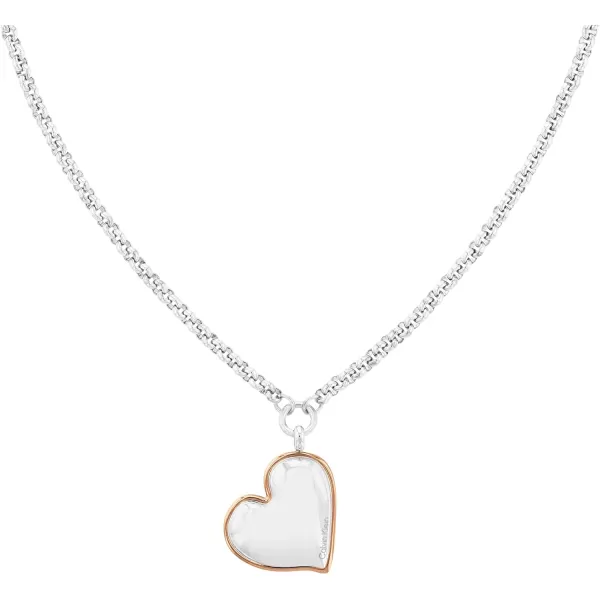 Calvin Klein Jewelry Womens ChainSilver Necklace