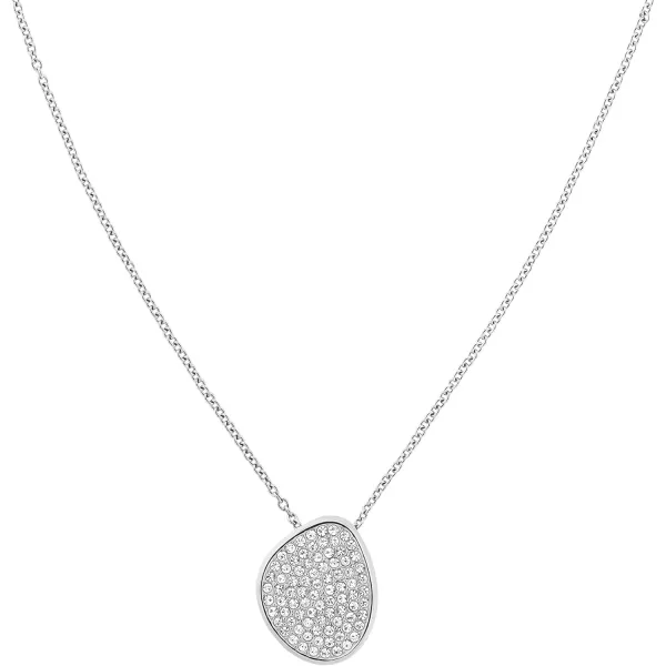 Calvin Klein Jewelry Womens Stainless Steel with Crystals Necklace Color Silver Model 35000222Calvin Klein Jewelry Womens Stainless Steel with Crystals Necklace Color Silver Model 35000222