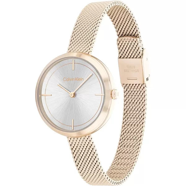 Calvin Klein Ladies Timeless Beauty Watch CollectionCarnation Gold