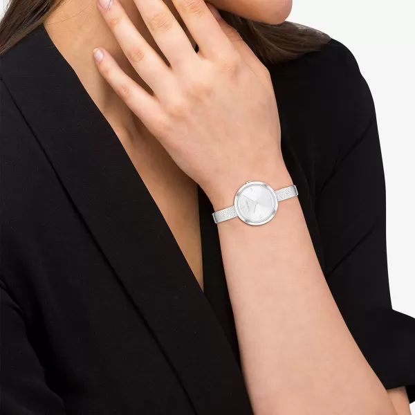 Calvin Klein Ladies Timeless Beauty Watch CollectionSilver