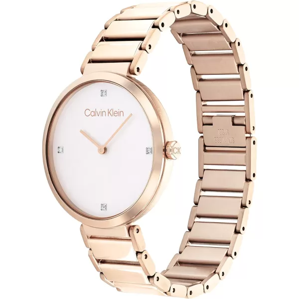 Calvin Klein Ladies Watch Selection Radiant MinimalismRose Gold TwoHand