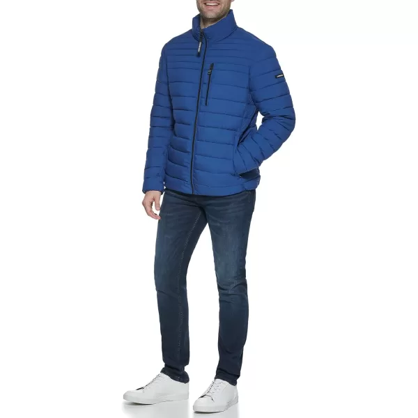 Calvin Klein Lightweight Puffer WaterResistant Down Mens JacketDenim Blue