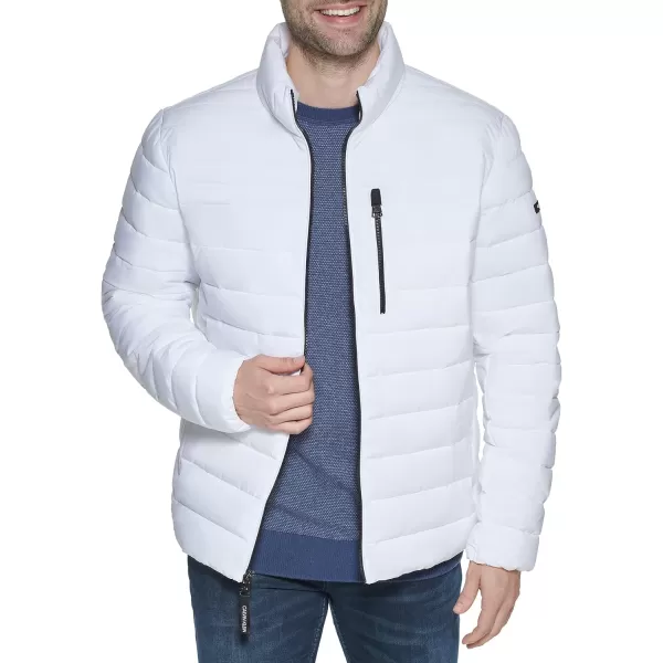 Calvin Klein Lightweight Puffer WaterResistant Down Mens JacketWhite