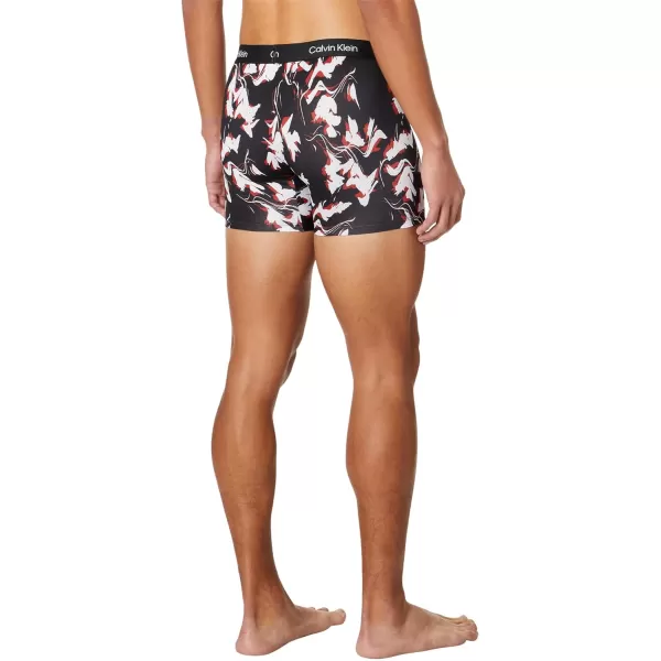 Calvin Klein Mens 1996 Micro Boxer BriefRipple FloralBlack