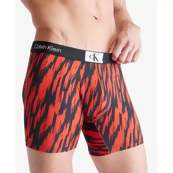 Calvin Klein Mens 1996 Micro Boxer BriefTiger Stripe PrintHazard