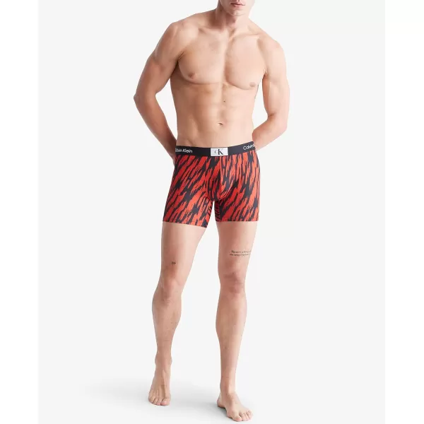 Calvin Klein Mens 1996 Micro Boxer BriefTiger Stripe PrintHazard