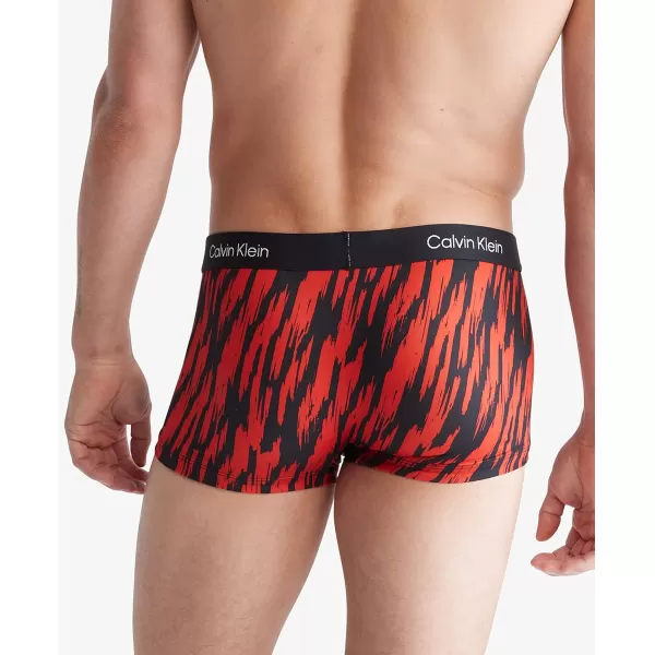 Calvin Klein Mens 1996 Micro Low Rise TrunkTiger Stripe PrintHazard