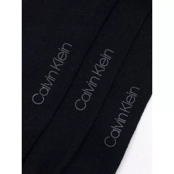 Calvin Klein Mens 6 Pack Mixed Pattern Dress SocksNavy Blue