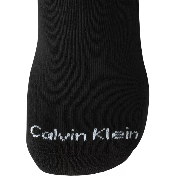 Calvin Klein Mens 6 Pair Athletic Crew SocksPure Black