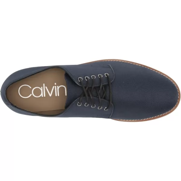 Calvin Klein Mens Aggussie Oxford FlatDark Navy Nylon 407