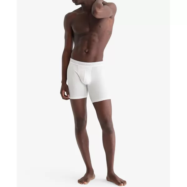 Calvin Klein Mens Athletic Active 2Pack Boxer BriefAmazon ExclusiveWhite Athletic Grey Heather
