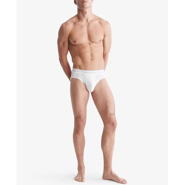 Calvin Klein Mens Athletic Active 2Pack Hip BriefAmazon ExclusiveWhite Charcoal Heather