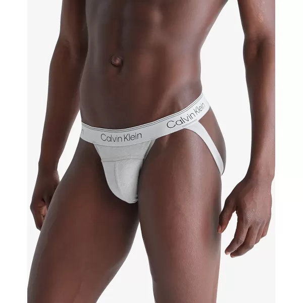 Calvin Klein Mens Athletic Active 2Pack Jock StrapAmazon ExclusiveMidnight Athletic Grey Heather