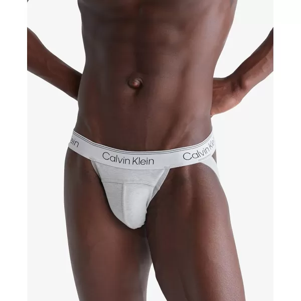 Calvin Klein Mens Athletic Active 2Pack Jock StrapAmazon ExclusiveMidnight Athletic Grey Heather