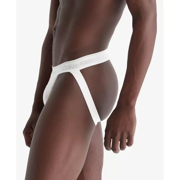 Calvin Klein Mens Athletic Active 2Pack Jock StrapAmazon ExclusiveWhite Athletic Grey Heather