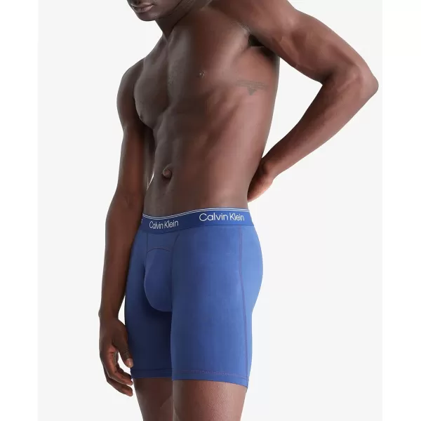 Calvin Klein Mens Athletic Active Boxer BriefBlue Depths