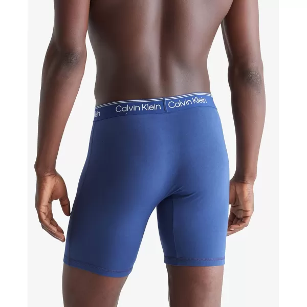 Calvin Klein Mens Athletic Active Boxer BriefBlue Depths