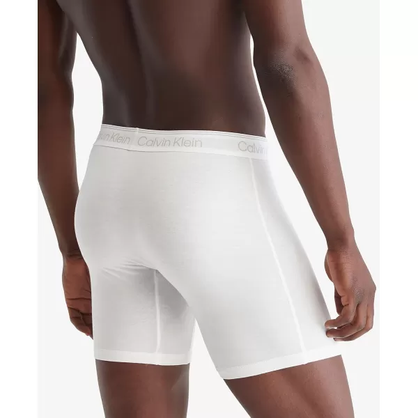 Calvin Klein Mens Athletic Active Boxer BriefWhite