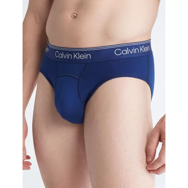 Calvin Klein Mens Athletic Active Hip BriefBlue Depths