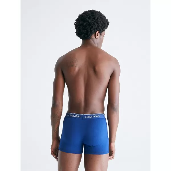 Calvin Klein Mens Athletic Active TrunkBlue Depths