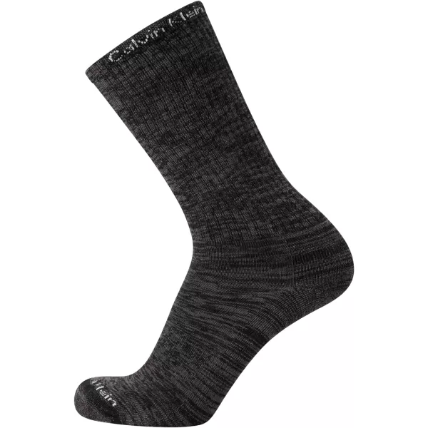 Calvin Klein Mens Athletic Socks  Cushion Crew Socks 10 PackBlack Logo