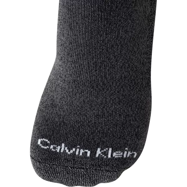 Calvin Klein Mens Athletic Socks  Cushion Crew Socks 10 PackGreyBlack