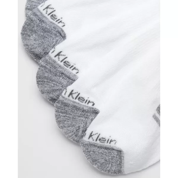 Calvin Klein Mens Athletic Socks  Cushion Crew Socks 10 PackWhiteGrey