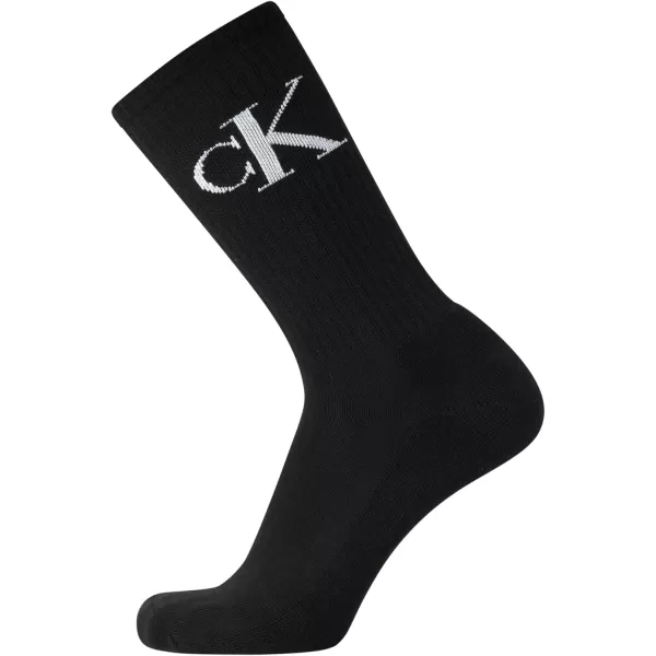 Calvin Klein Mens Athletic Socks  Cushion Crew Socks 5 PackAssorted Grey