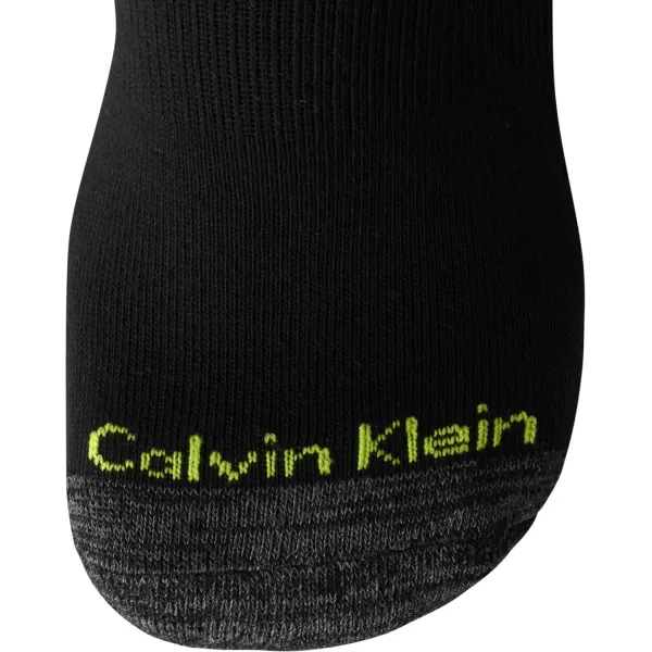 Calvin Klein Mens Athletic Socks  Cushion Crew Socks 5 PackGrey Assorted