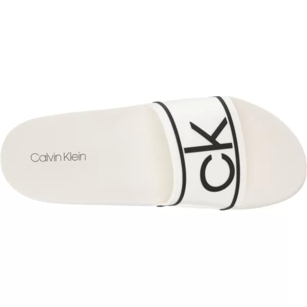 Calvin Klein Mens Austin Slide SandalWhite 164