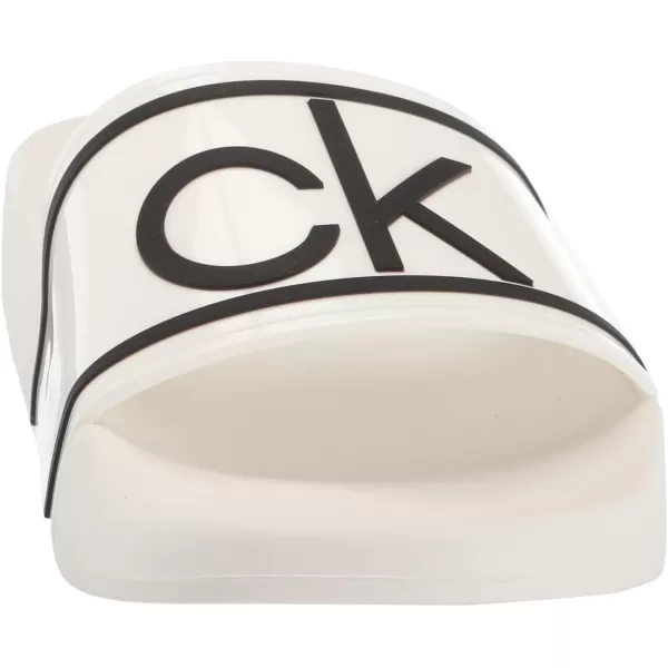 Calvin Klein Mens Austin Slide SandalWhite 164